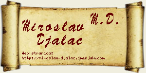 Miroslav Đalac vizit kartica